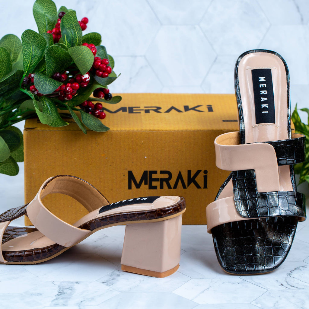 Jaya Black Block Heel for women