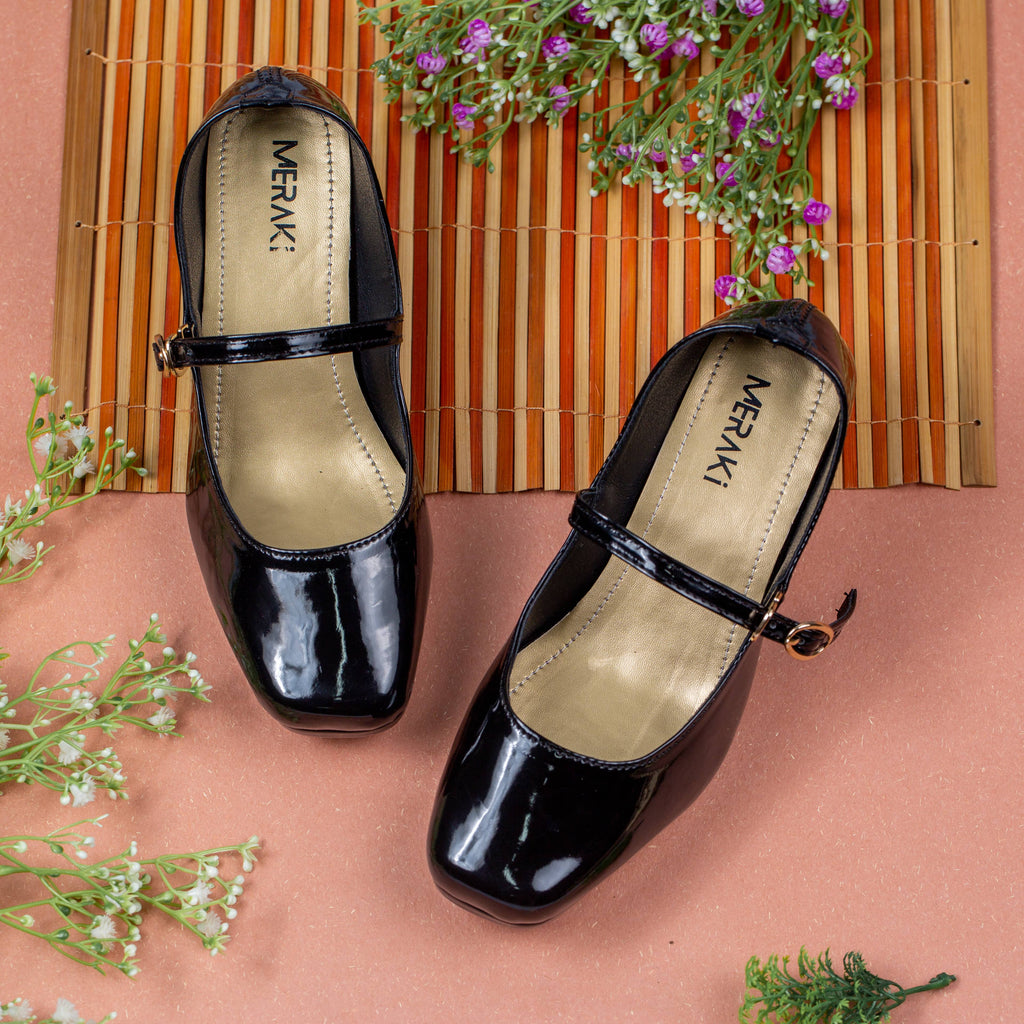 Gianna Black Block heel for women