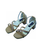 Amber Mustard Semi Heel for women