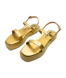 Prisilla Golden Oversoft Flatform heel for women