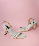 Monique Pearled Ivory High  Heel for women