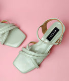 Ariana Mint Heels for women