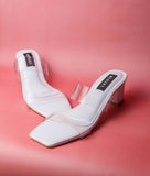 Lolita White Transparent Heel for women