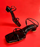 Emma Black Semi heel for women