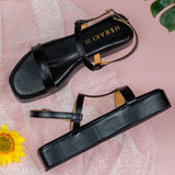Prisilla Black Oversoft Flatform heel for women