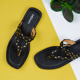 Montana black Flat Sandal for women