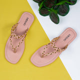 Montana Pink Flat Sandal for women