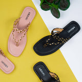 Montana Pink Flat Sandal for women