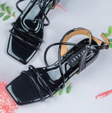 Isabelle Black Semi heel for women