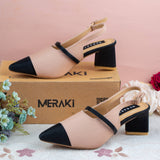 Paige Peach Block heel for women