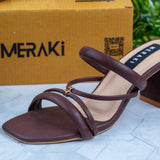 Zen Chocolate Block Heel for women