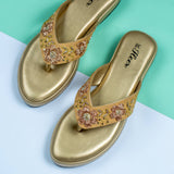 Lana Golden Oversoft Flatform heel for women