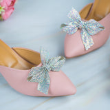 Erica Pink Closed Toe Block Heel for women