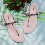 Quinn Pink - Flat sandals for women