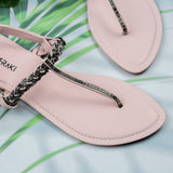 Quinn Pink - Flat sandals for women