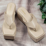 Ava Cream Wedge heel for women
