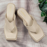 Ava Cream Wedge heel for women
