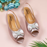 Paloma Peach Flat shoe for women