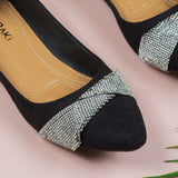 Zoharr Black Flat shoe for women