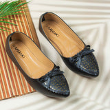 Sierra Black Flat shoe for women
