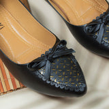 Sierra Black Flat shoe for women