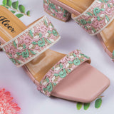 Malena Pink Block heel for women