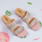 Malena Pink Block heel for women