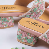 Malena Pink Block heel for women