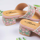 Malena Pink Block heel for women