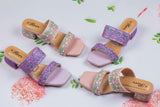 Malena Blue Block heel for women