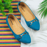 Amori Blue Flat shoe for women