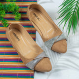 Zoharr Brown Flat shoe for women