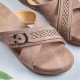 Barbara peach Wedge heel for women