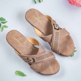 Barbara peach Wedge heel for women