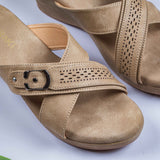 Barbara Light Brown  Wedge heel for women