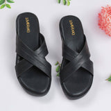 Marta Black Wedge heel for women