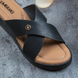 Debora Black Wedge heel for women