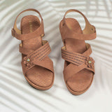 Fermina Mustard Brown Wedge heel for women