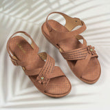 Fermina Mustard Brown Wedge heel for women