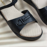 Beyla Black Wedge heel for women