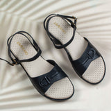 Beyla Black Wedge heel for women