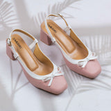 Luisa Pink Block heel for women