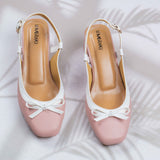 Luisa Pink Block heel for women