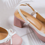 Luisa Pink Block heel for women