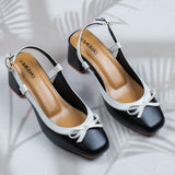 Luisa Black Block heel for women