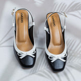 Luisa Black Block heel for women