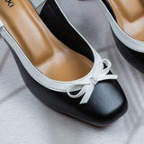 Luisa Black Block heel for women