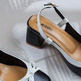 Luisa Black Block heel for women