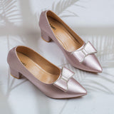 Yolanda Peach Block heel for women