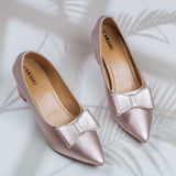 Yolanda Peach Block heel for women